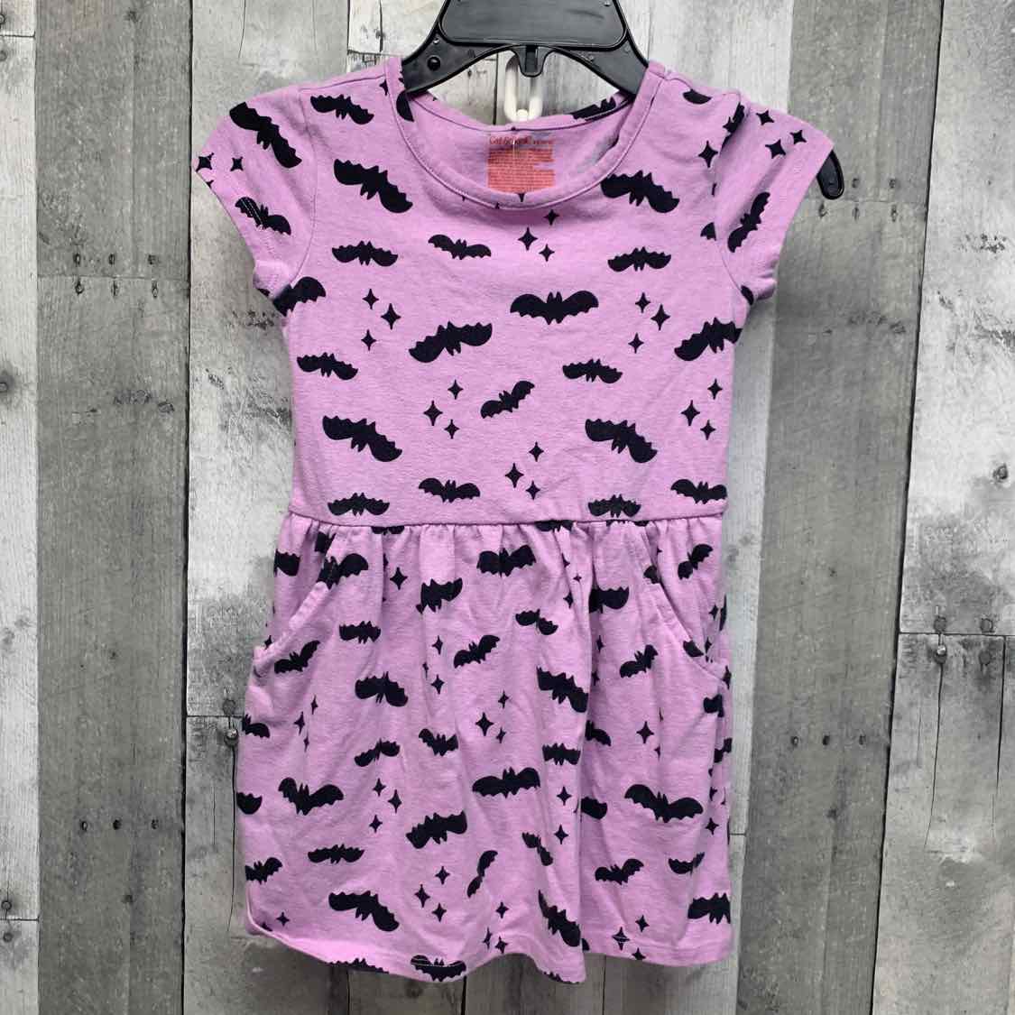 Size 4/5 Purple Print Cat & Jack Dress - Knit