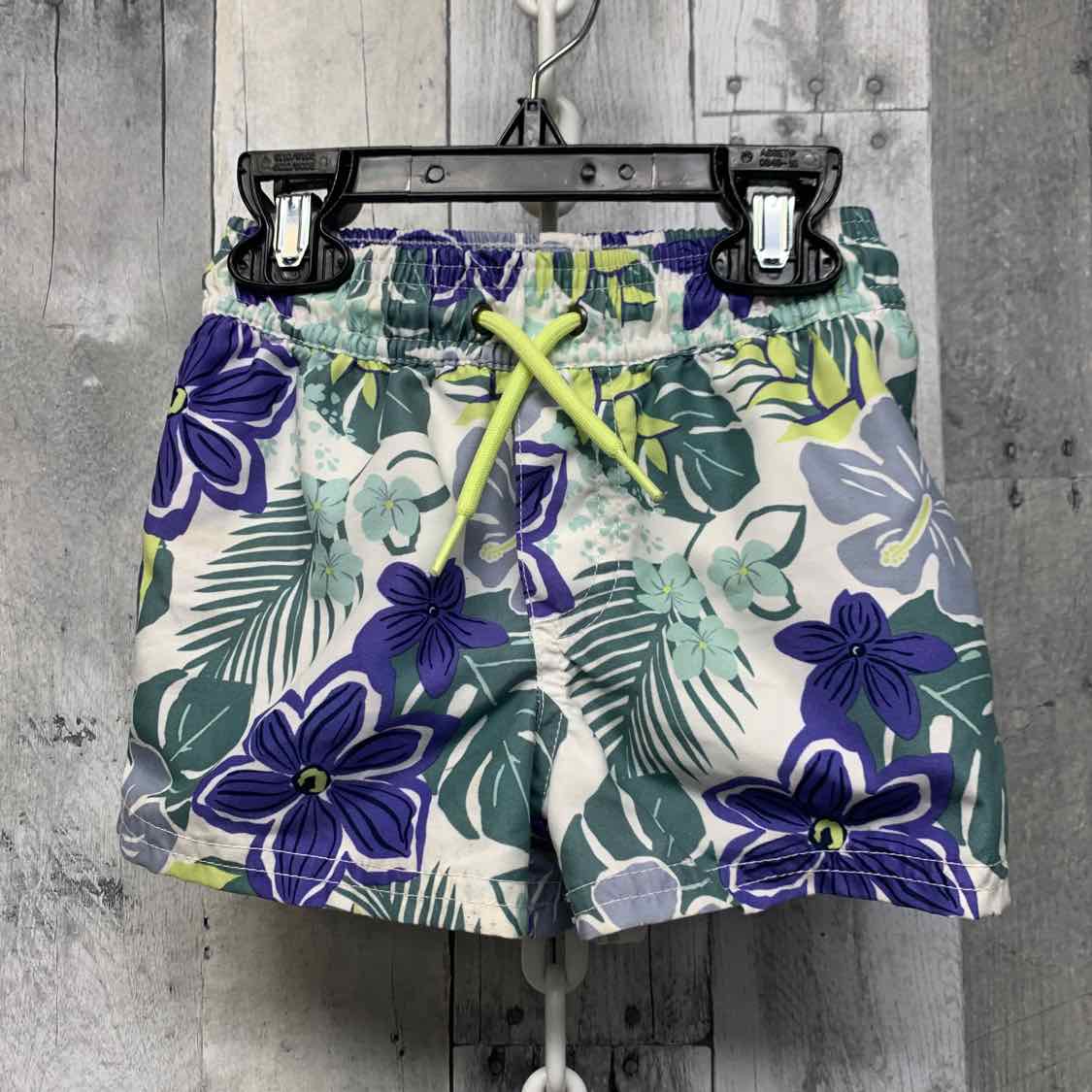 Size 2T White Just One You Swim Trunks