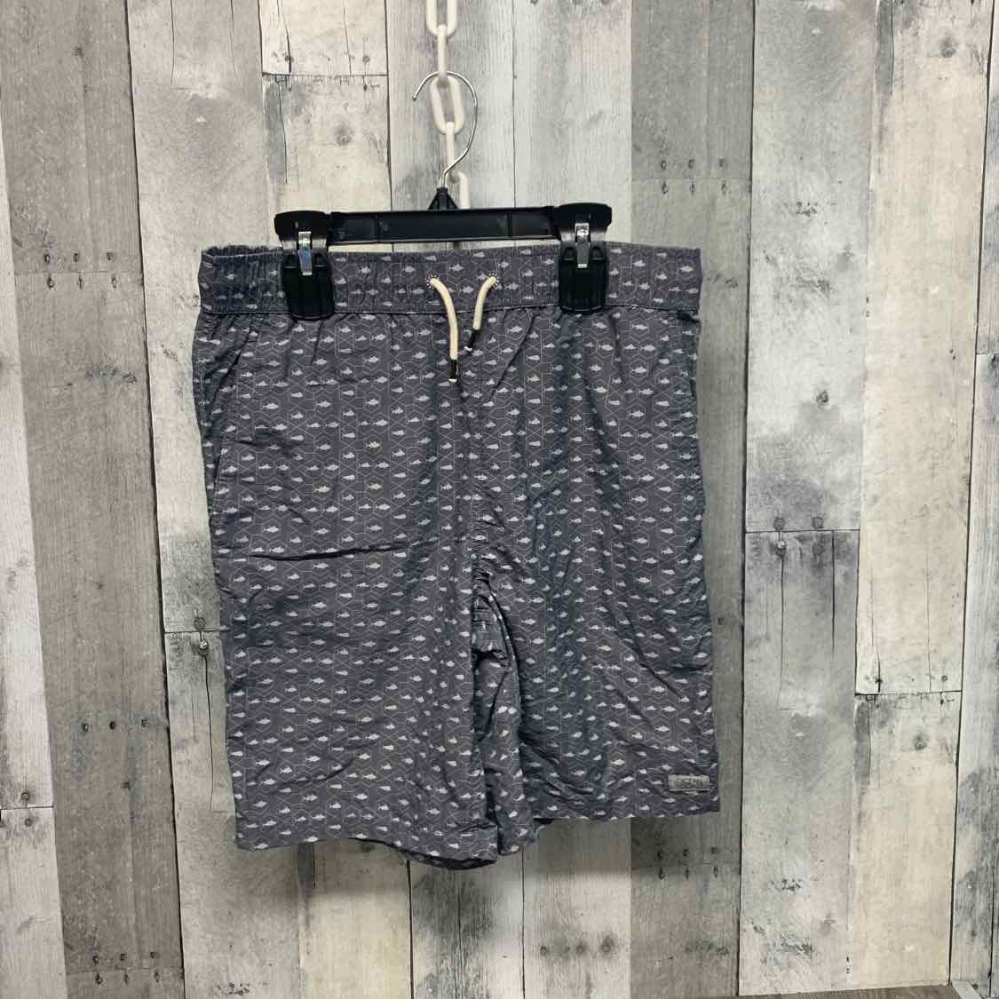 Size Large Gray Print B Brand Shorts