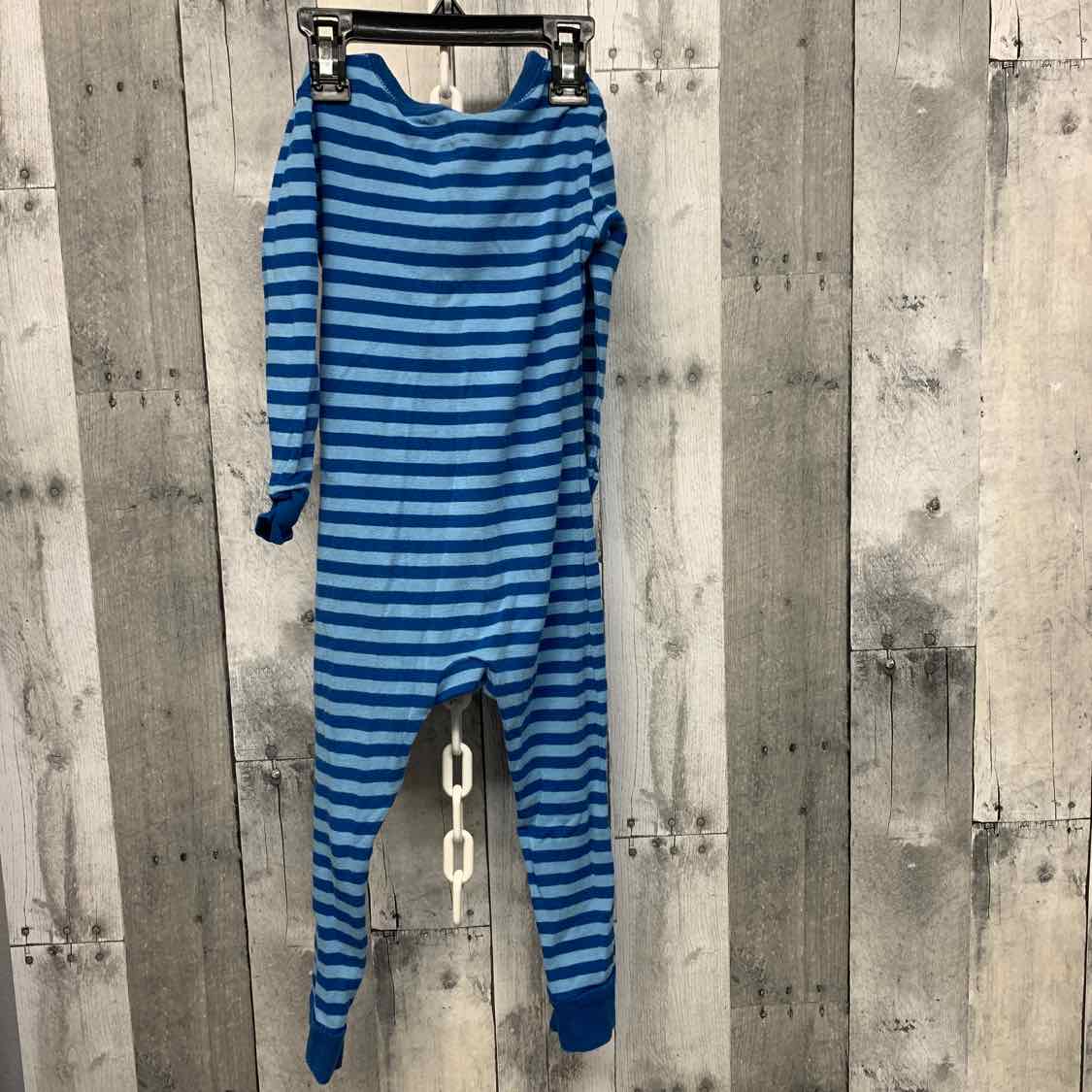 Size 3T Blue Striped Old Navy Footy PJs