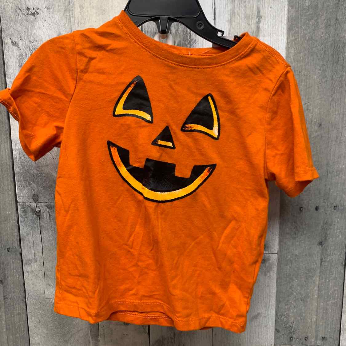 Size 3T Orange Graphic Holiday Brands T Shirt