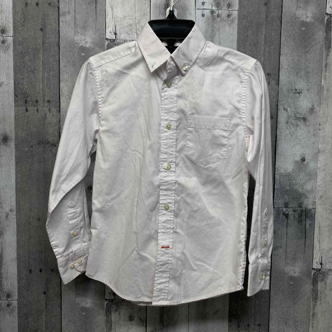 Size 8 White Tommy Hilfiger LS Button Up