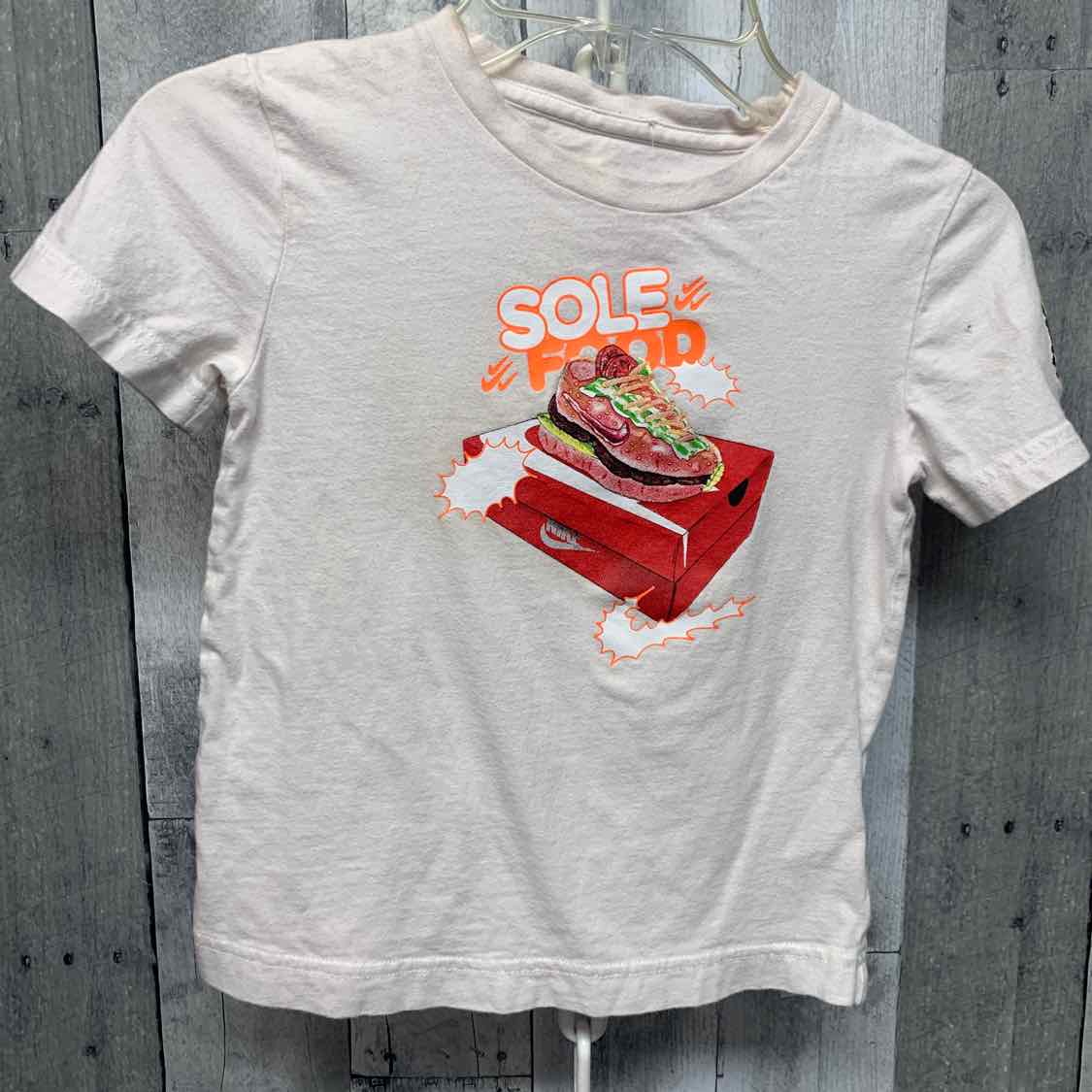 Size 4T White Print Sport Brand T Shirt