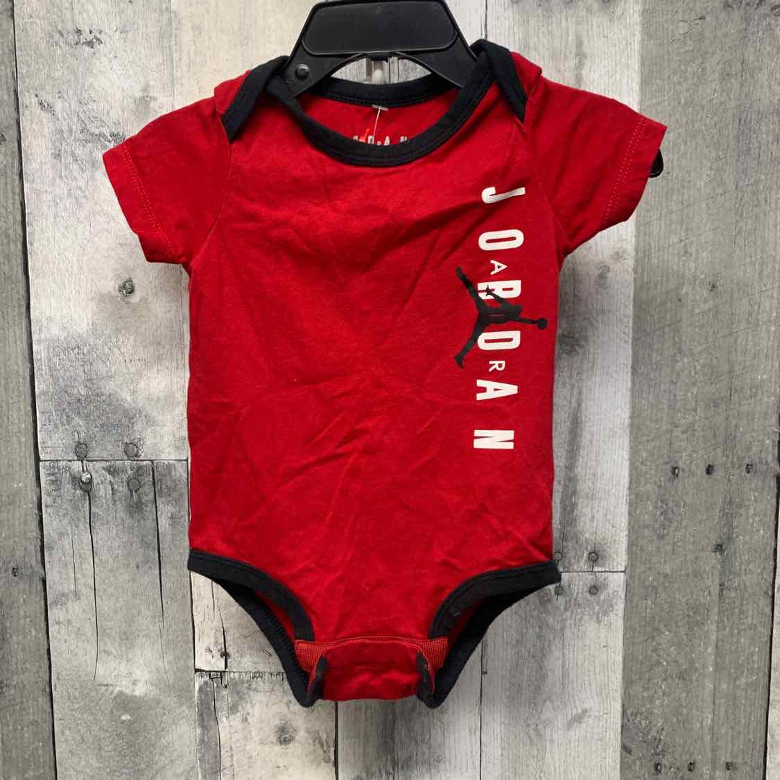 Size 6-9 Months Red Sport Brand Bodysuit - OodlesCB