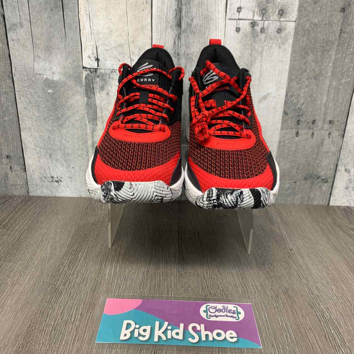 Size 5.5 Red/Black Sport Brand Sneakers