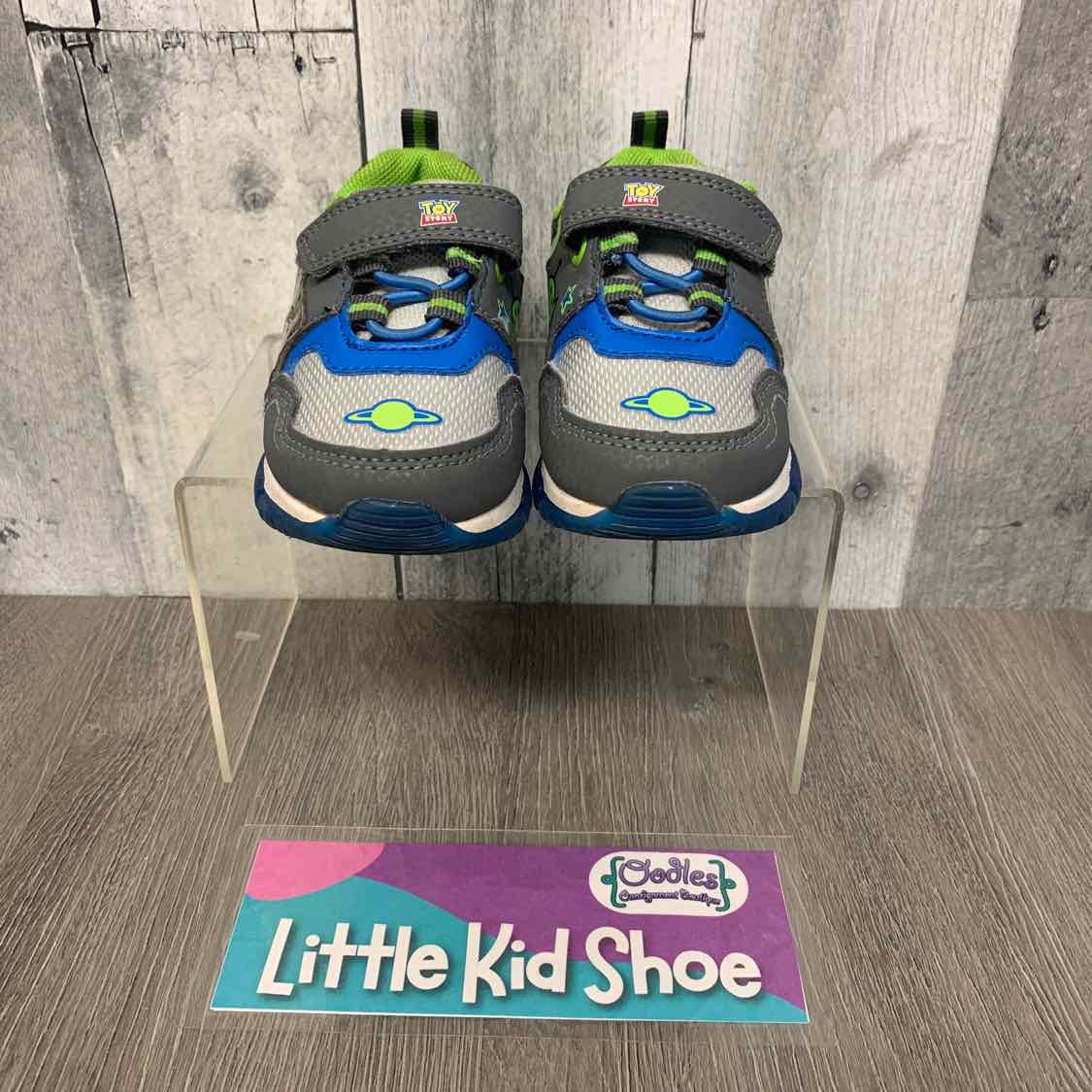 Size 5 Gray/Green Disney Sneakers
