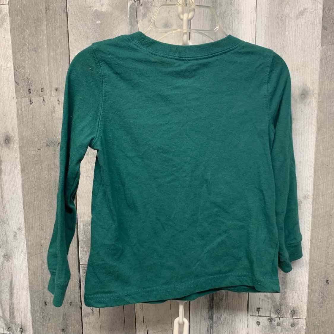 Size 2T Green Graphic Carter's Long Sleeve Shirt