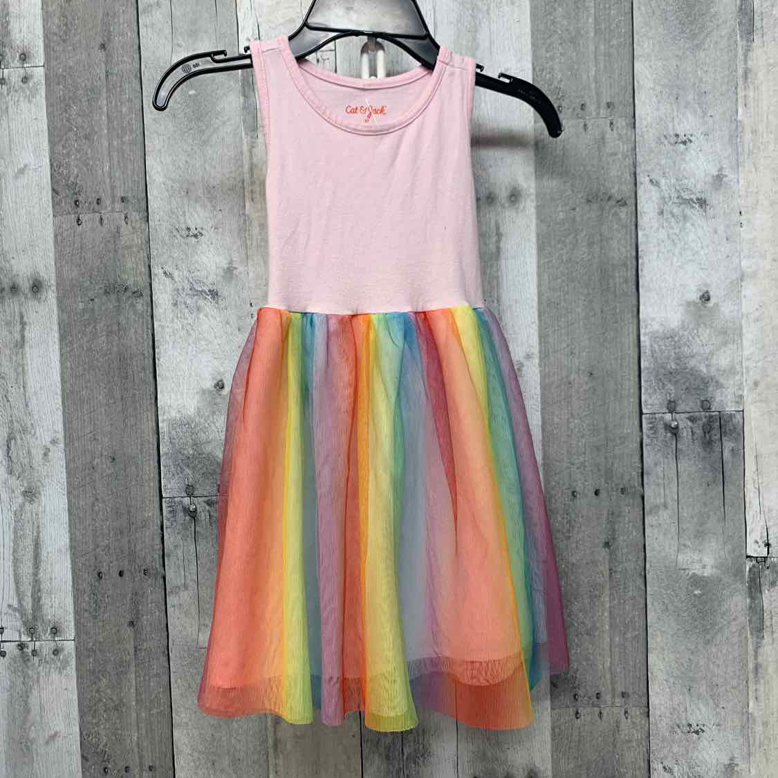 Size 5T Pink/Green Cat & Jack Dress