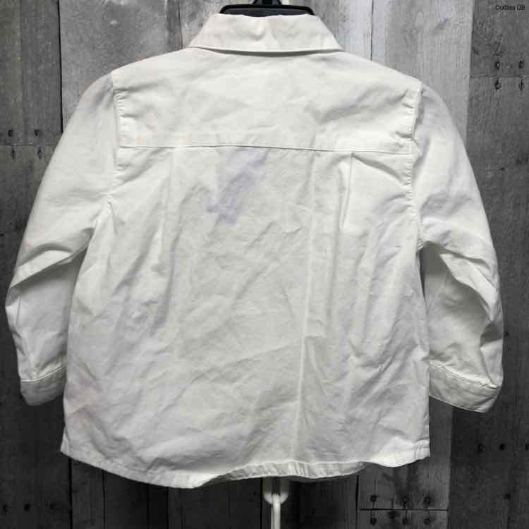 Size 18-24 Months White/Red Disney Store LS Button Up