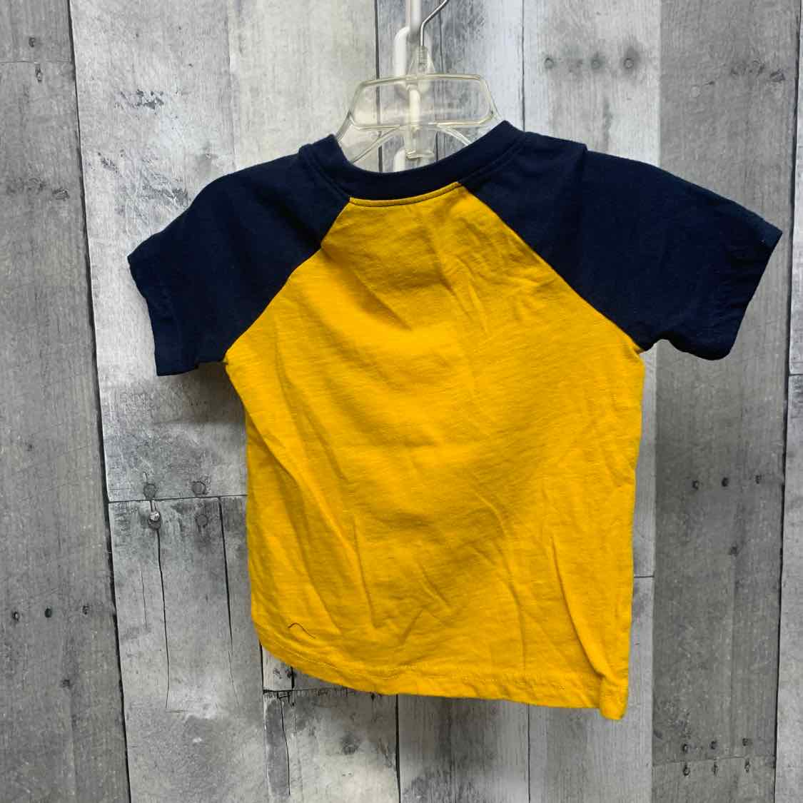 Size 12 Months Yellow/Navy Jumping Beans T Shirt