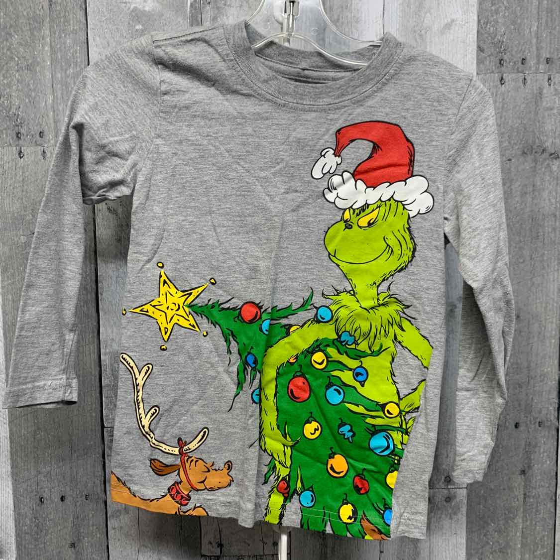 Size 5 Gray Graphic Dr Seuss Long Sleeve Shirt