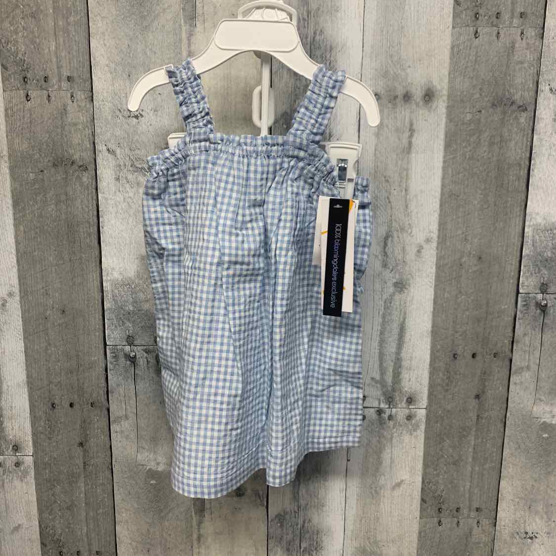 Size 18-24 Months Blue Checker Name Brand 2pc Dress