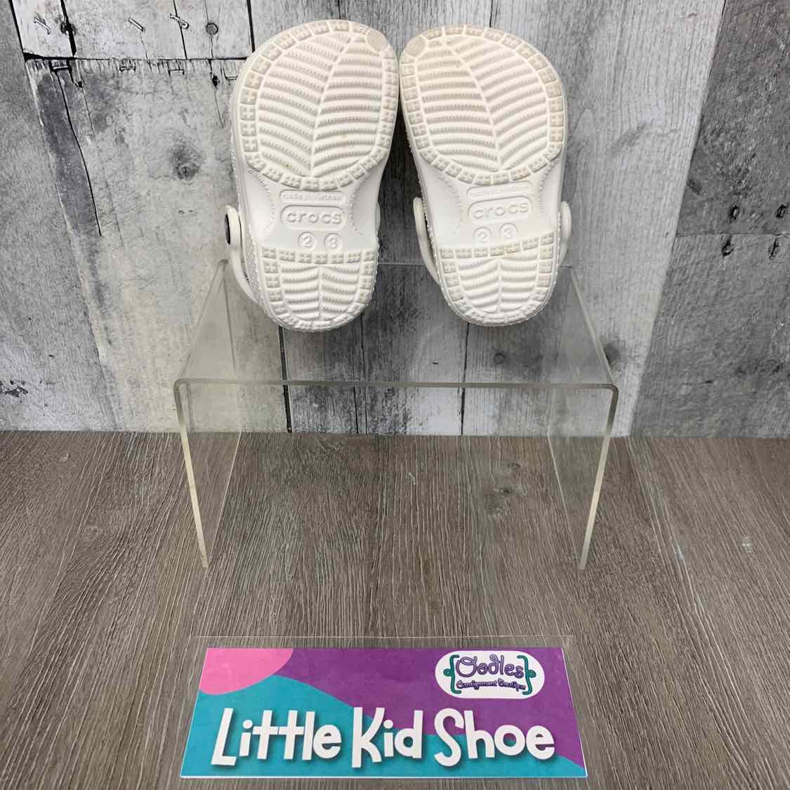 Size 2 White Crocs Water Shoes