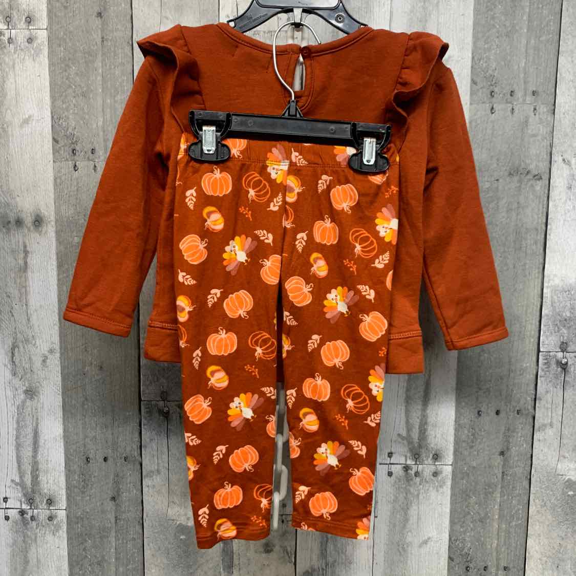 Size 18 Months Orange Print Btween Shirt/Leggings
