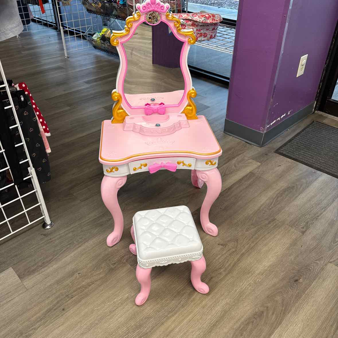 Disney Pink/White Vanity