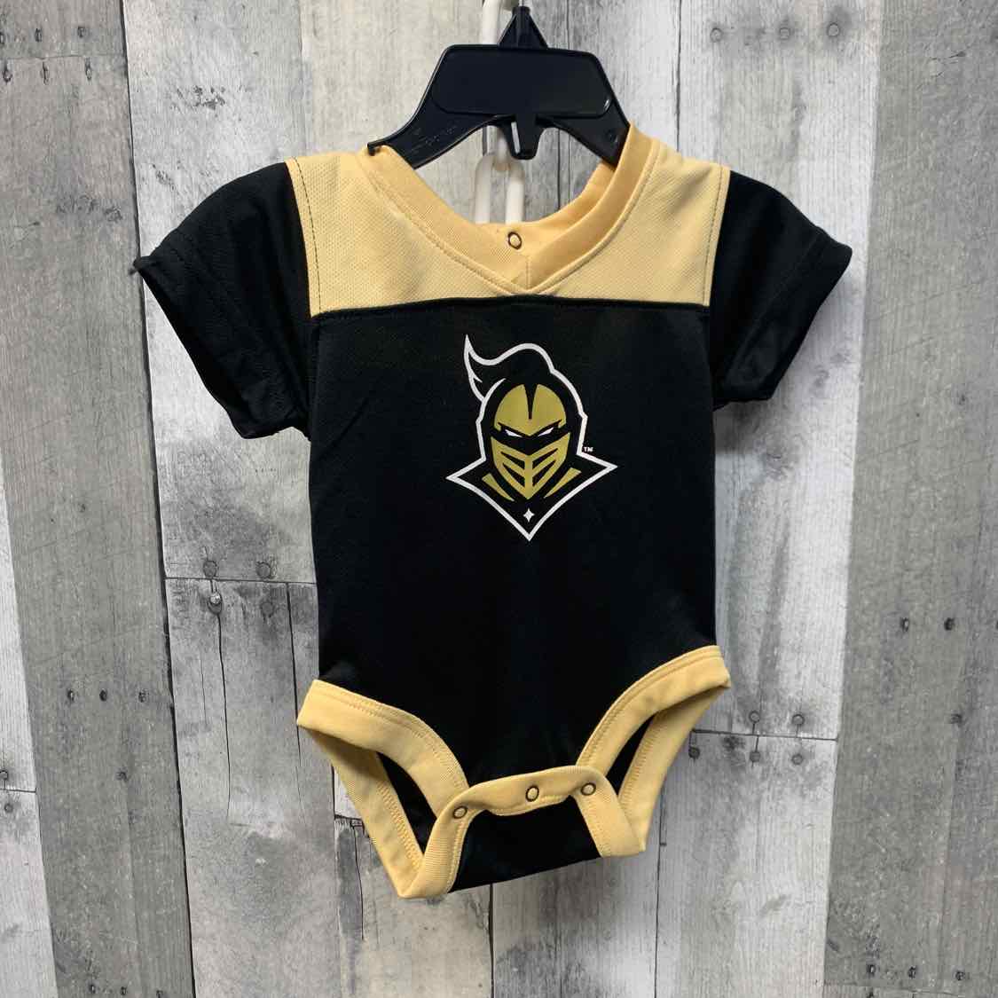 Size 3-6 Months Black/Gold Team Apparel Bodysuit