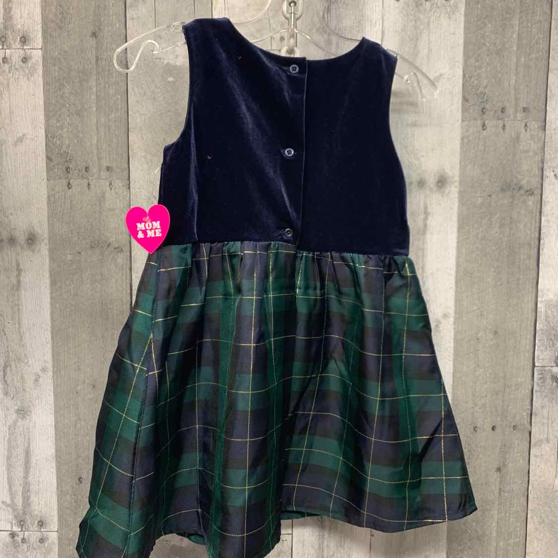 Size 4T Navy/Green Children's Place Dress - Party