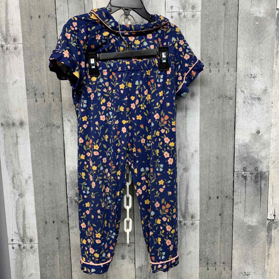 Size 3T Navy Print Jessica Simpson 2pc PJs