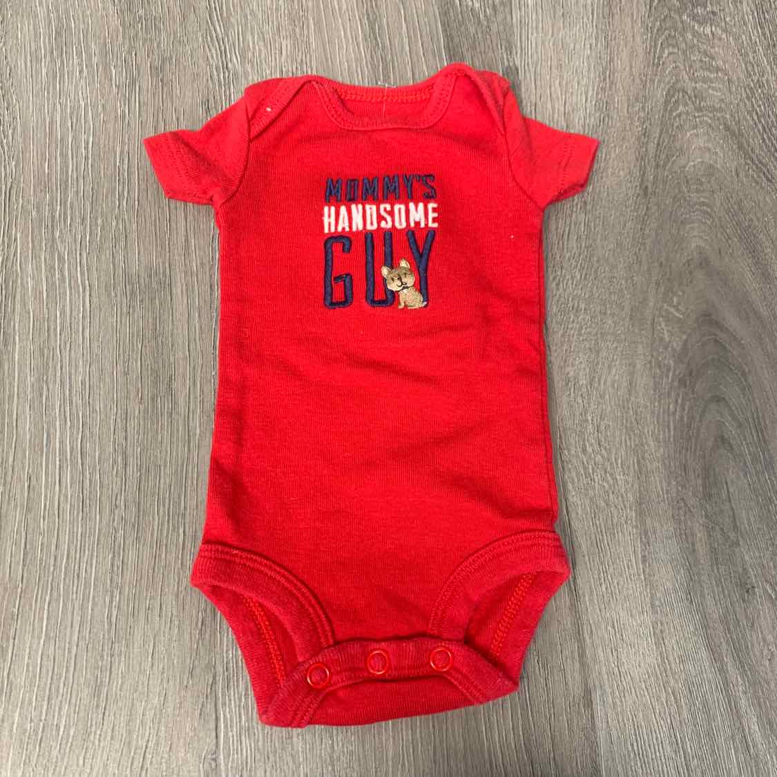 Size Preemie Red/Navy Child of Mine Bodysuit - OodlesCB