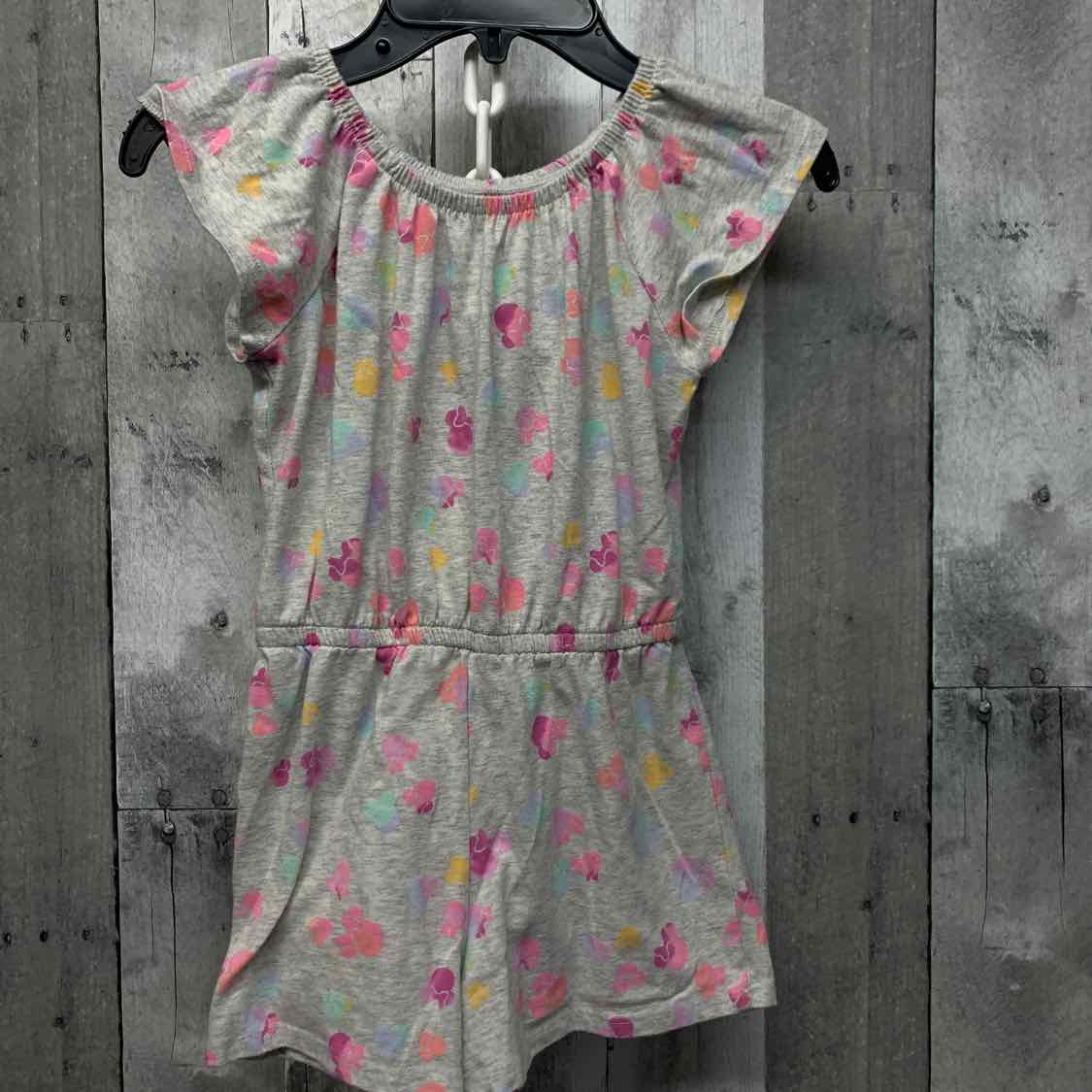 Size 6X Gray Print Jumping Beans Romper - OodlesCB