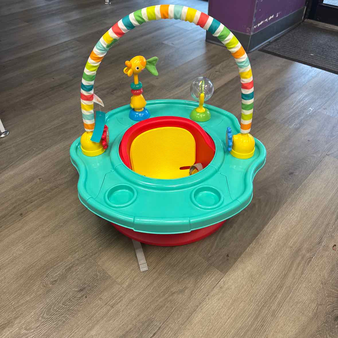 Bright Starts Red/Teal Infant Seat