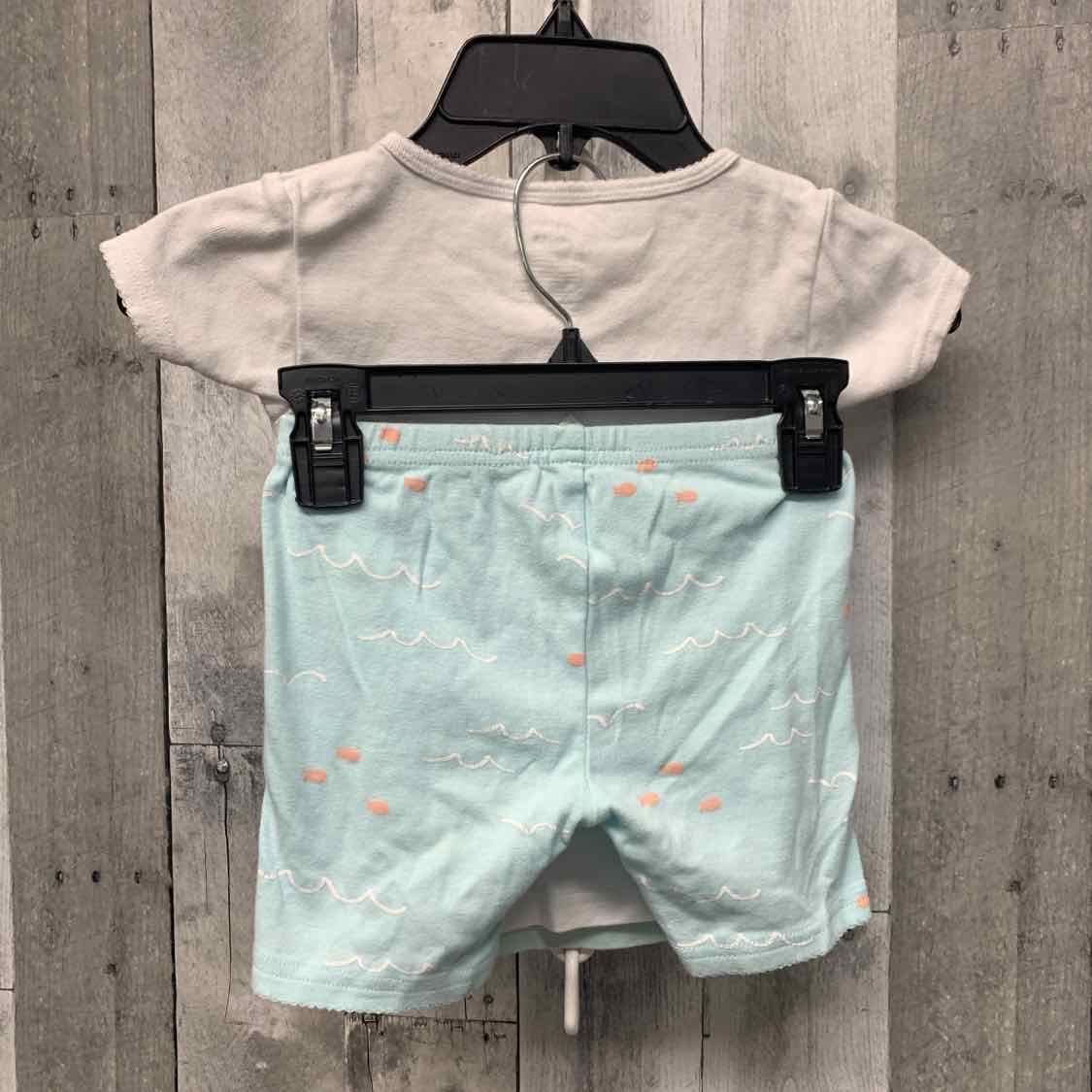 Size 4 Blue/Pink Carter's 2pc PJs - OodlesCB