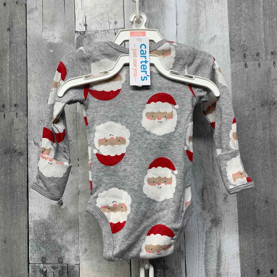 Size Newborn Gray Print Just One You Bodysuit
