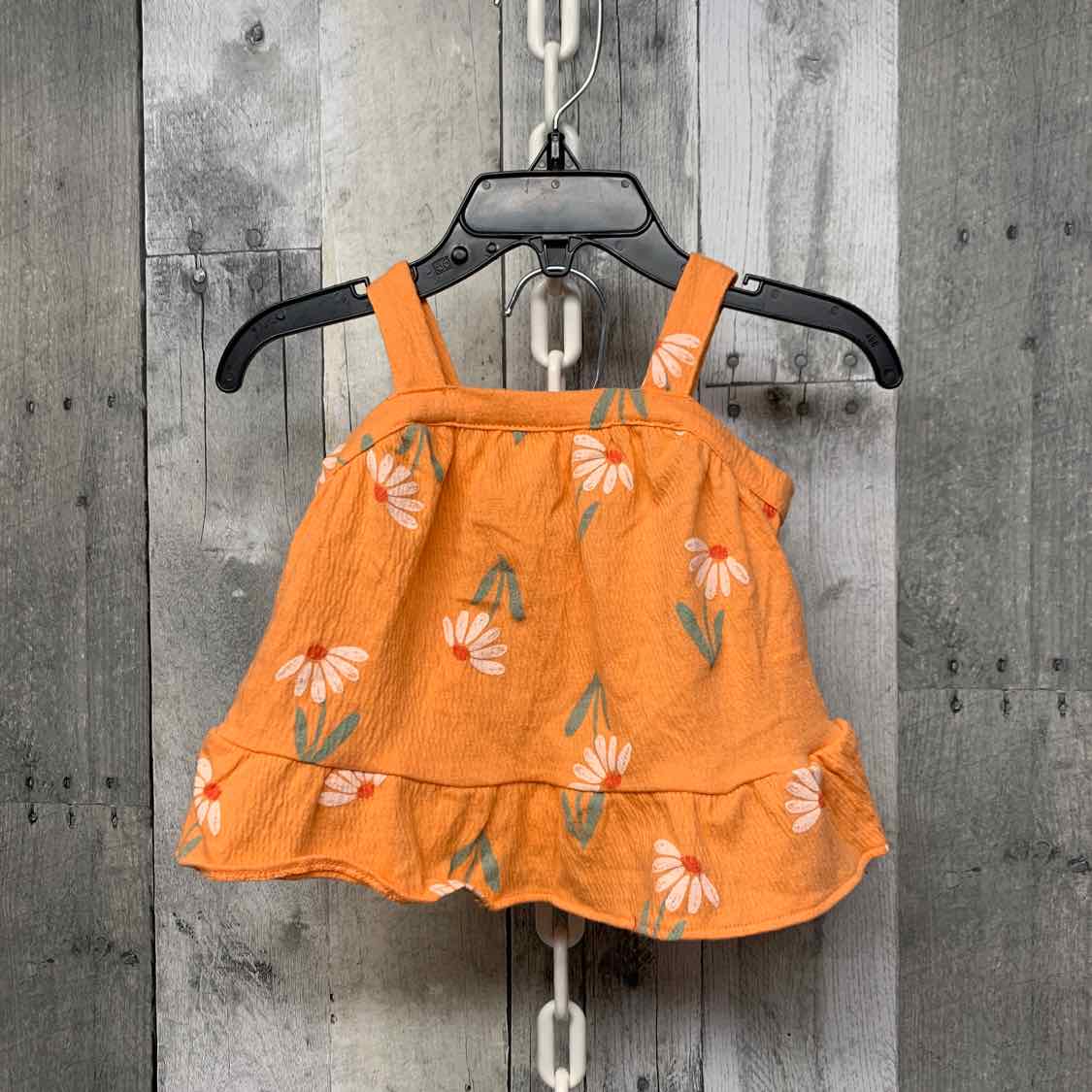 Size 3 Months Orange/White Carter's Shirt/Shorts