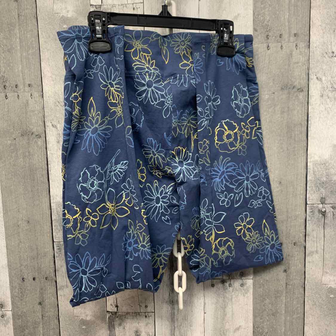 Size 14/16 Blue Floral Print SO Leggings