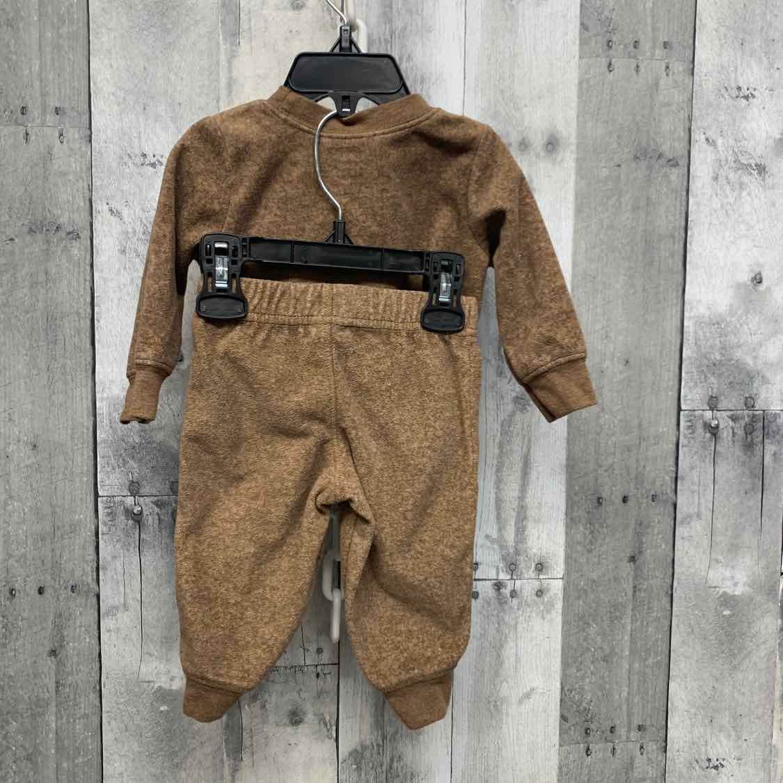 Size 3-6 Months Brown Carter's Shirt/Pants