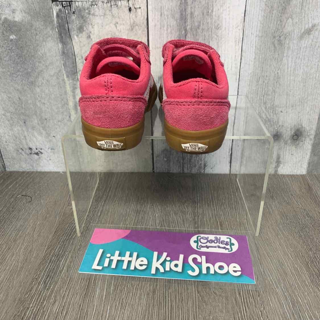 Size 6 Pink/White Vans Sneakers