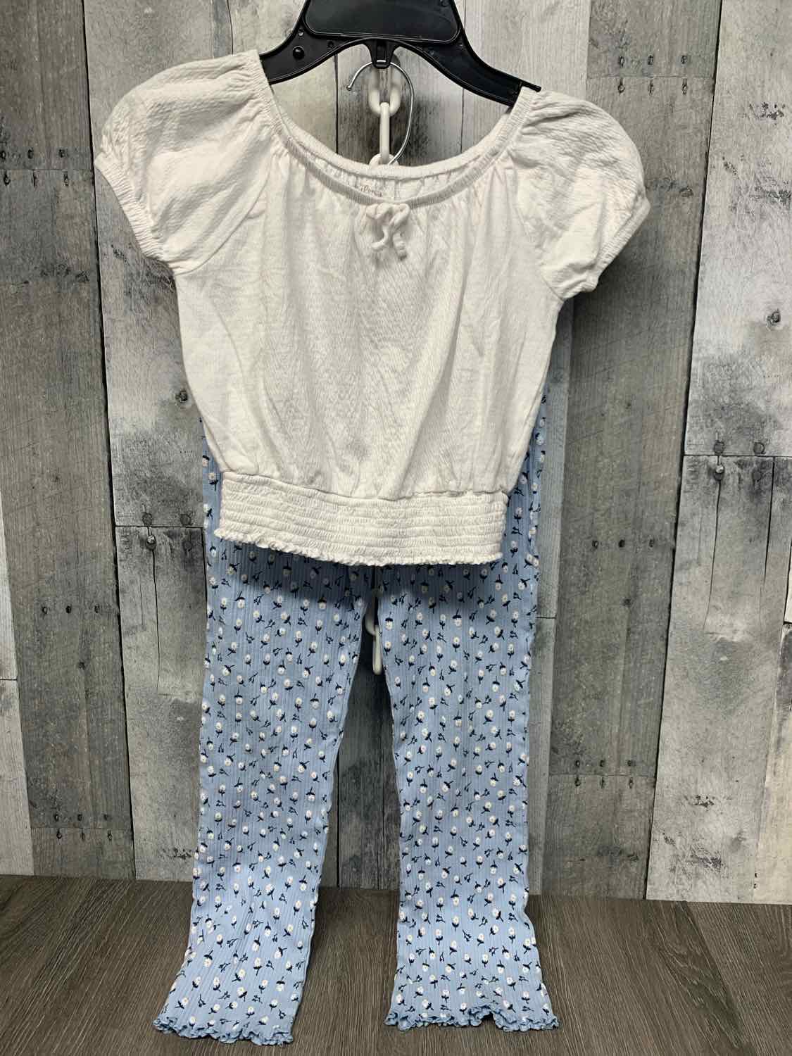Size 6X Blue/White B Brand Shirt/Leggings
