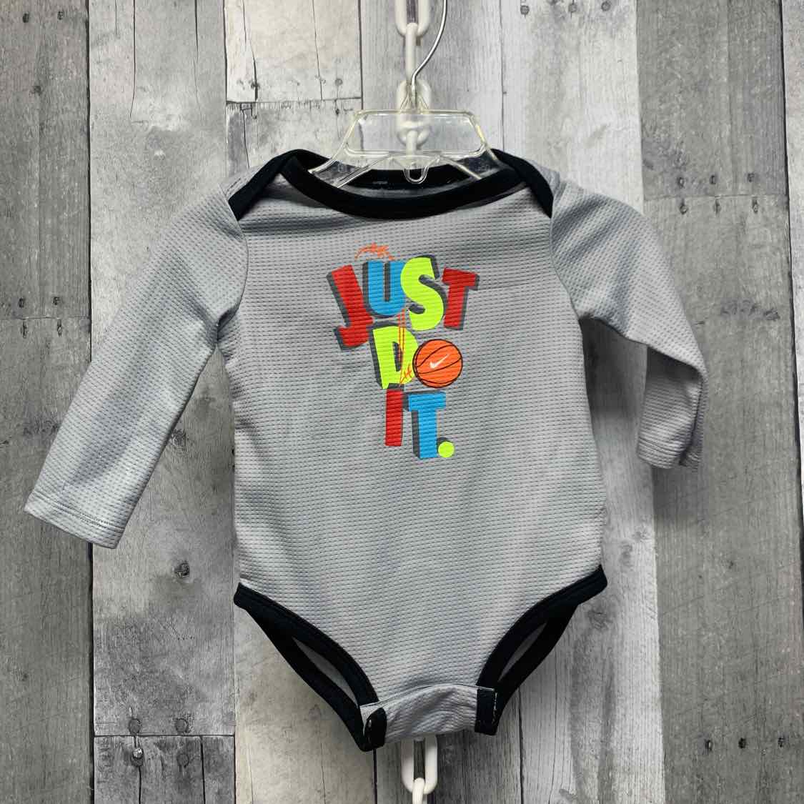Size 6 Months Gray Sport Brand Bodysuit