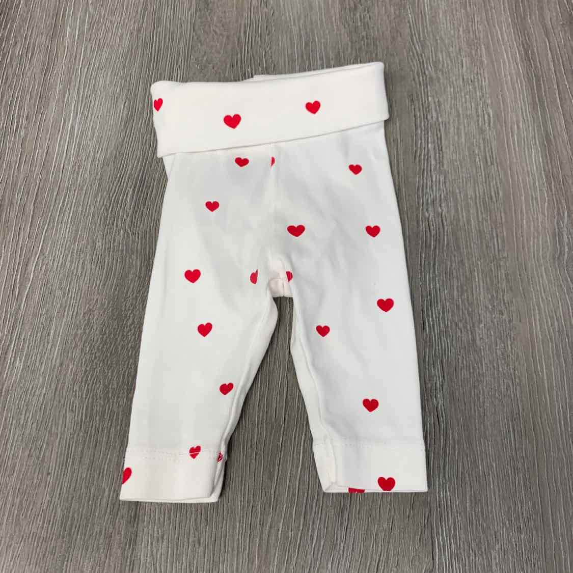 Size Preemie White/Red H&M Leggings