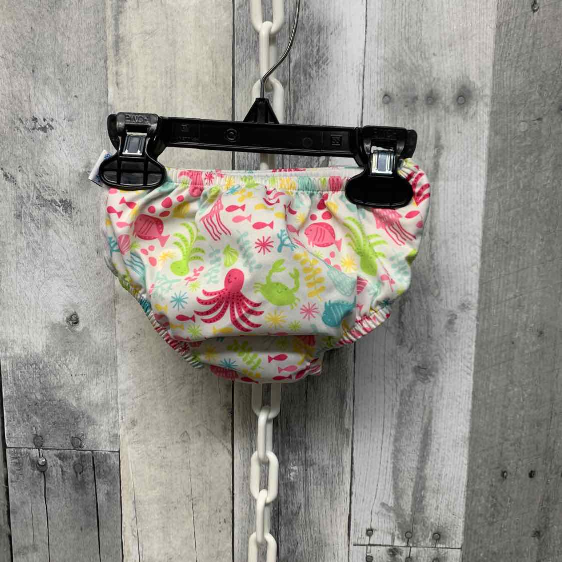Size 12 Months White/Pink iPlay Swim Diaper
