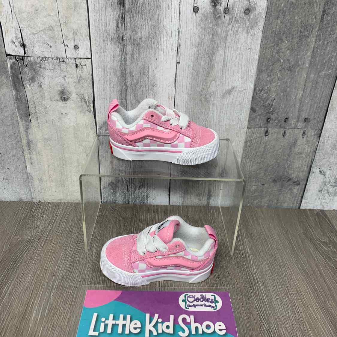 Size 3 Pink Vans Sneakers