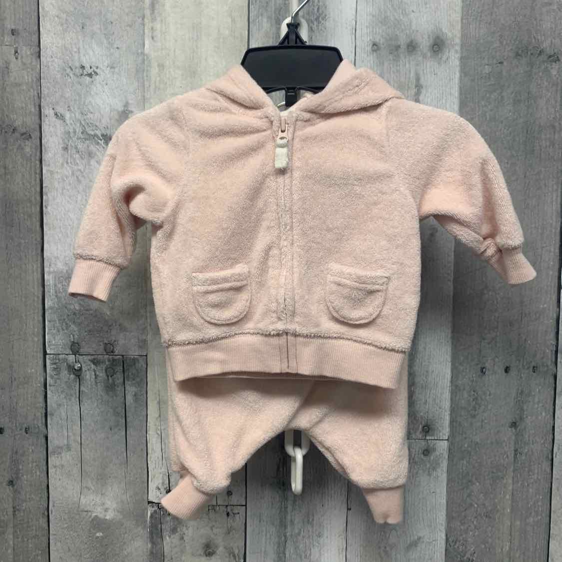 Size Newborn Pink Carter's Jacket/Pants - OodlesCB