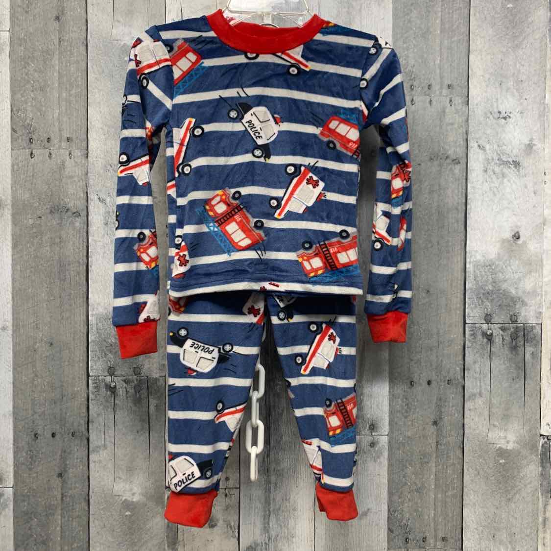 Size 18 Months Blue/Red Mon Petit 2pc PJs