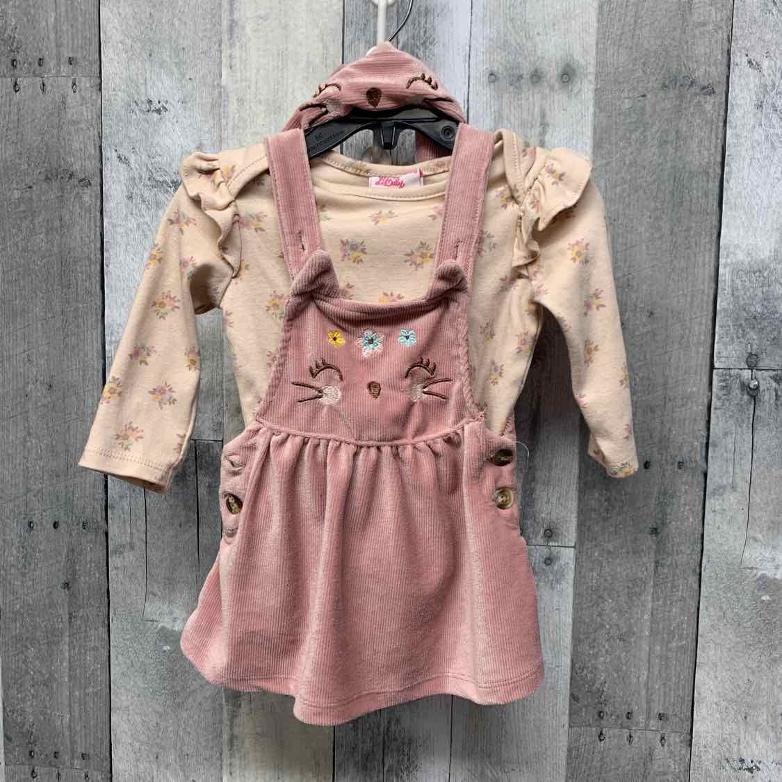 Size 6-9 Months Pink Little Lass Shirt/Jumper