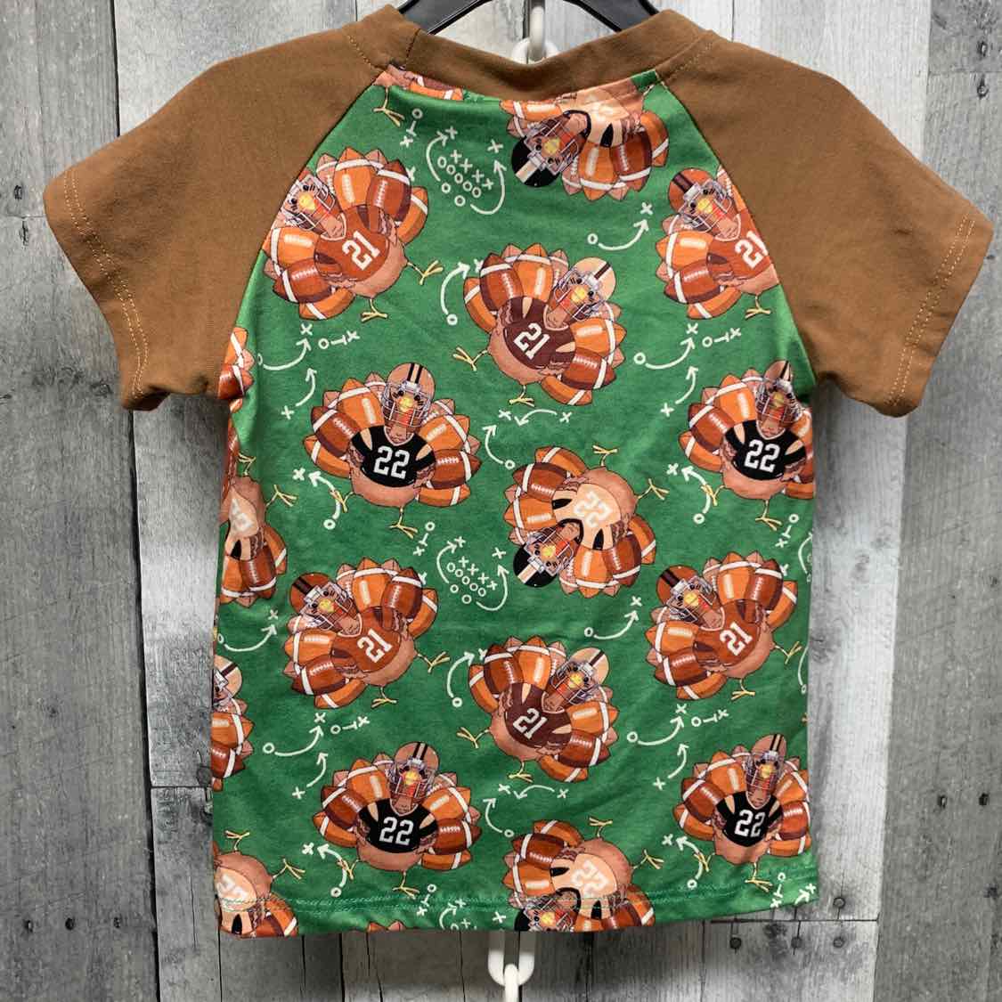 Size 12-18 Months Green/Brown Boutique Brand T Shirt
