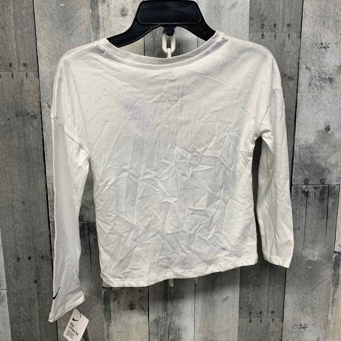 Size 6X White Graphic Sport Brand Long Sleeve Shirt