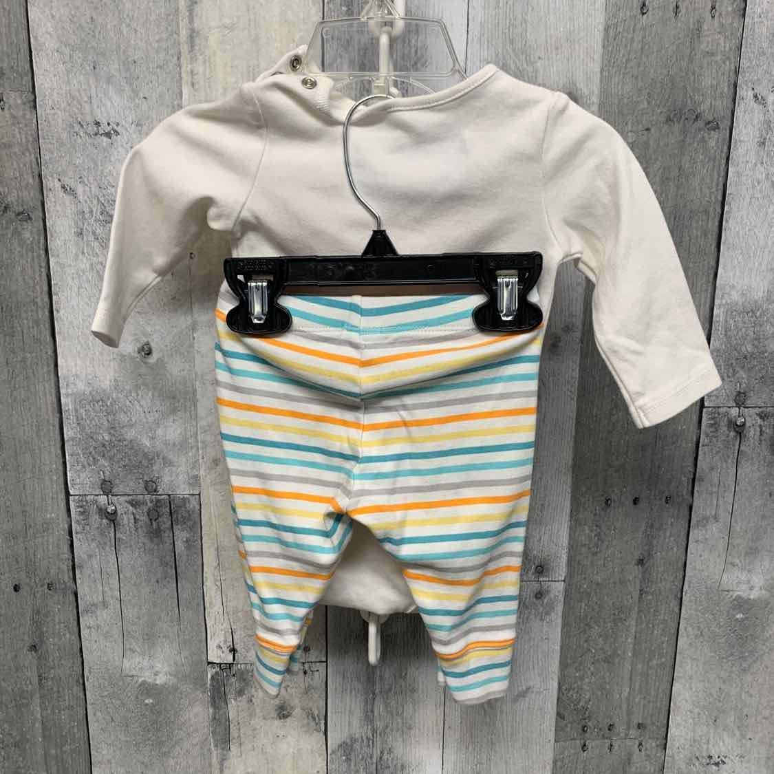 Size 3-6 Months White/Orange Gymboree Shirt/Pants
