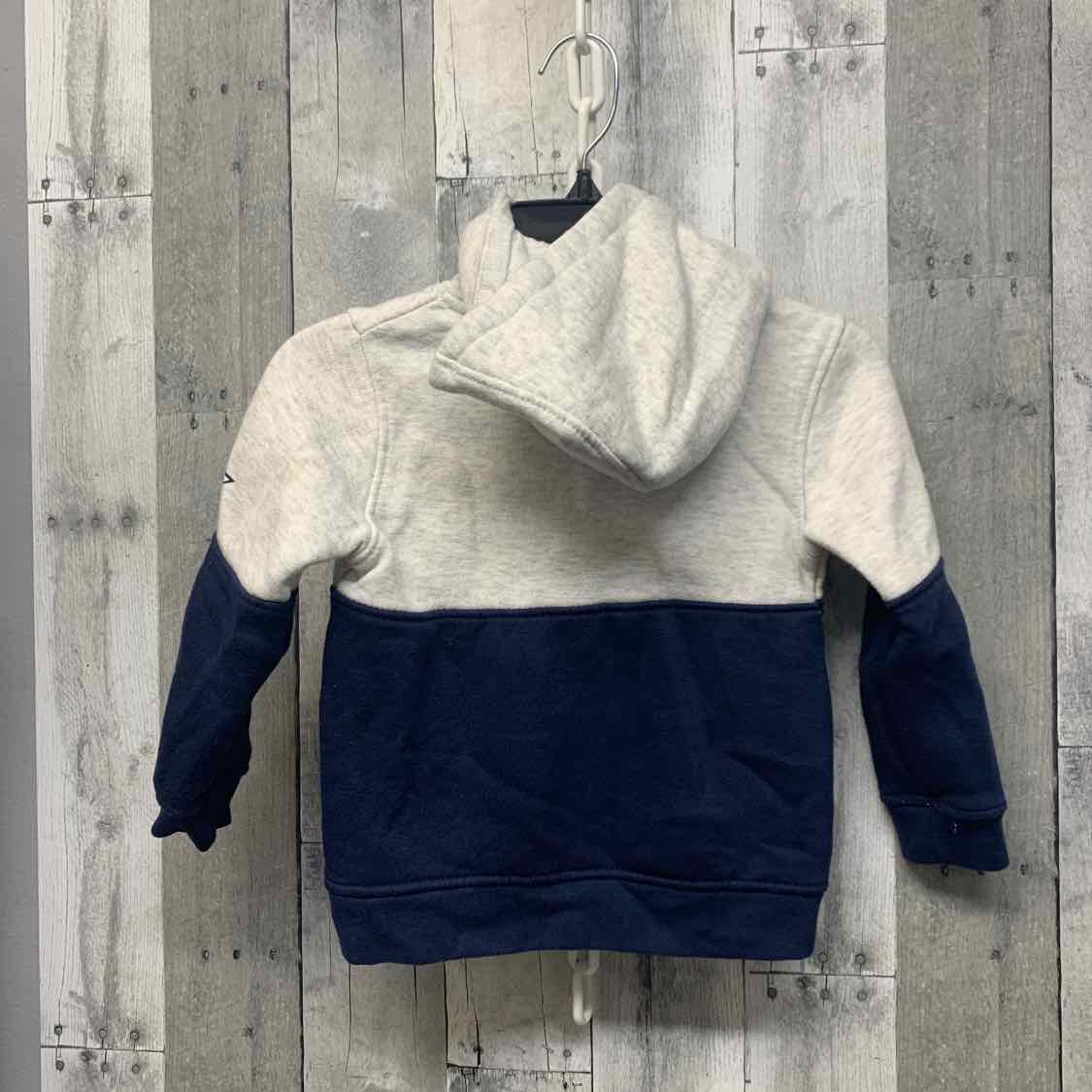 Size 4T Gray/Navy NFL Pull Over