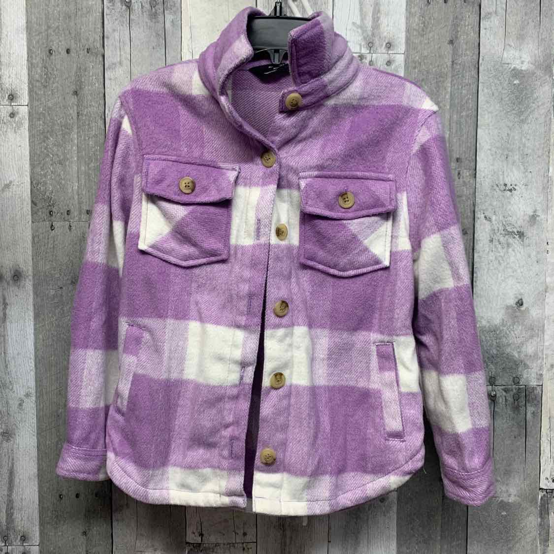 Size 7/8 Purple/White Members Mark Light Jacket