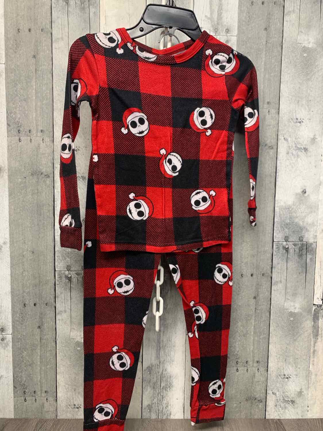 Size 8 Red Plaid Disney 2pc PJs