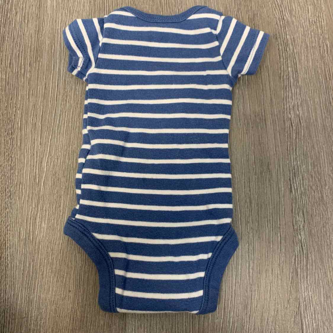 Size Preemie Blue/White Carter's Bodysuit