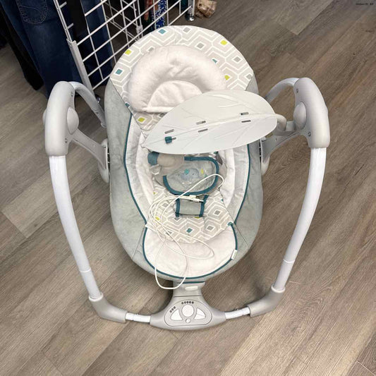 Ingenuity Gray/Teal Travel Swing