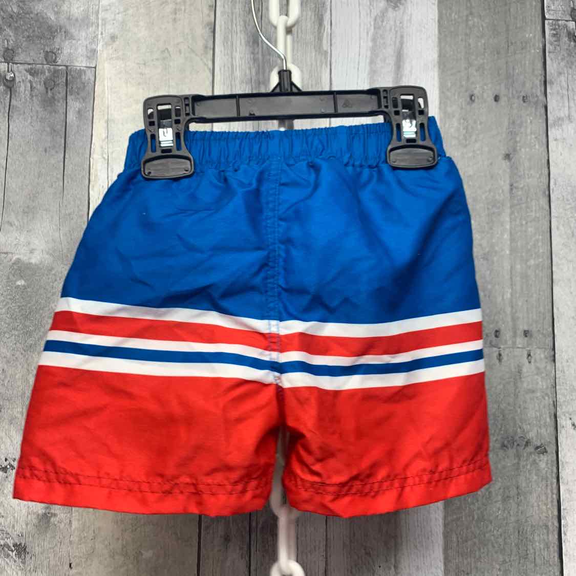 Size 12 Months Red/Blue Little Lad Swim Trunks - OodlesCB