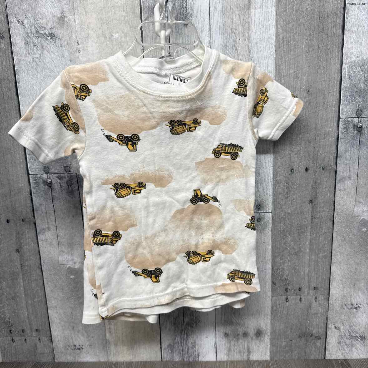 Size 3T White Print Carter's 2pc PJs
