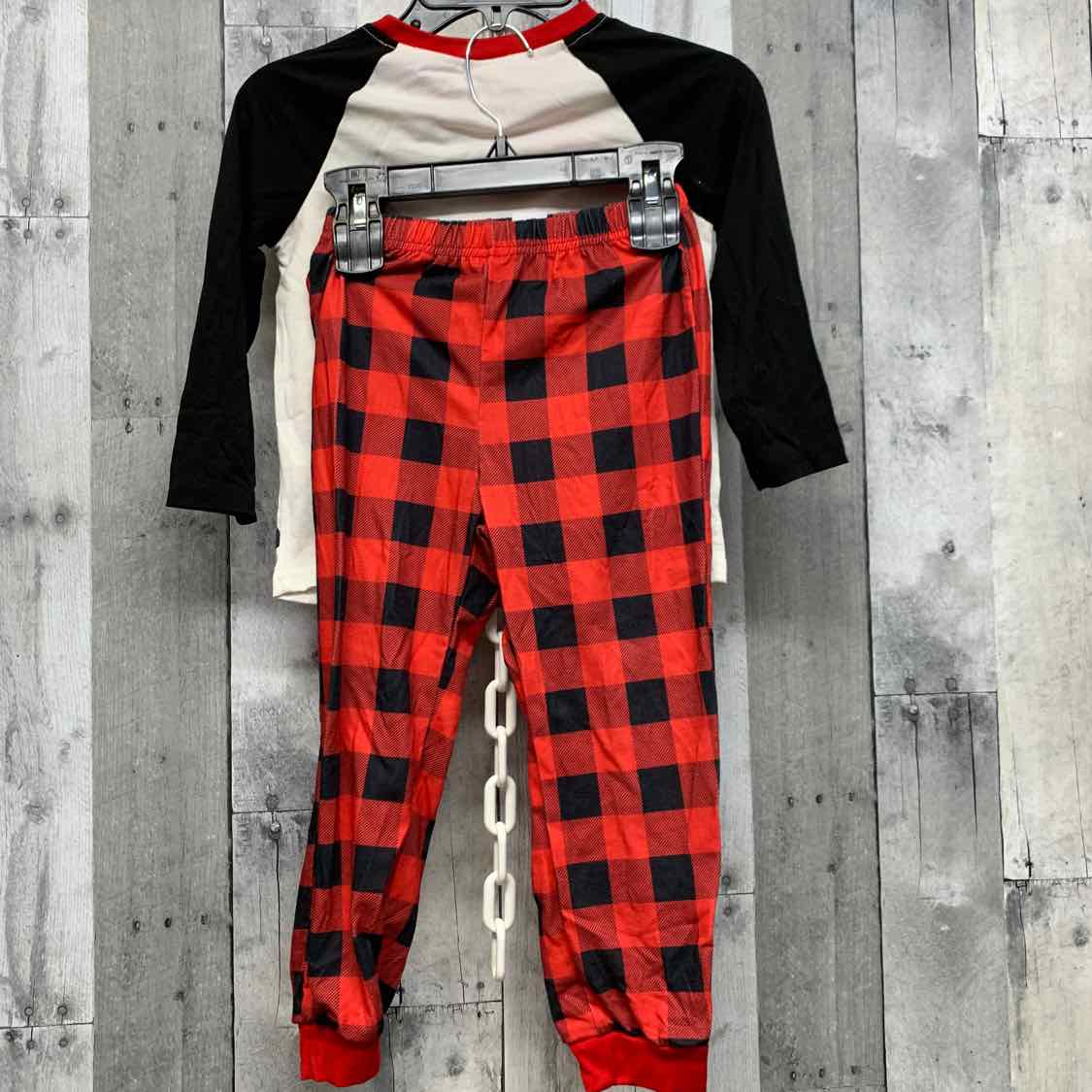 Size 4/5 Red/Black B Brand 2pc PJs